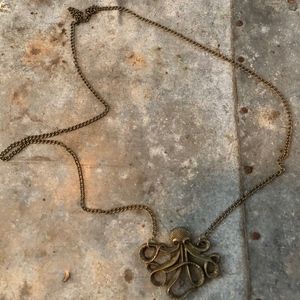 Brass Octopus Necklace